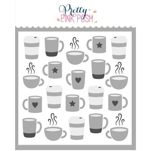 Pretty Pink Posh LAYERED COFFEE Stencils