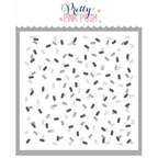Pretty Pink Posh LAYERED CONFETTI Stencil