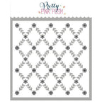 Pretty Pink Posh Layered Floral Vines Stencils