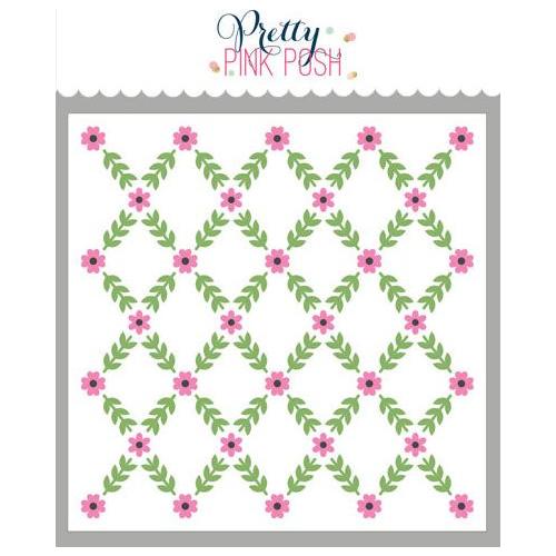 Pretty Pink Posh Layered Floral Vines Stencils product image