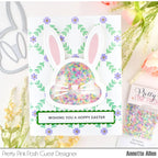 Pretty Pink Posh Layered Floral Vines Stencils shaker card