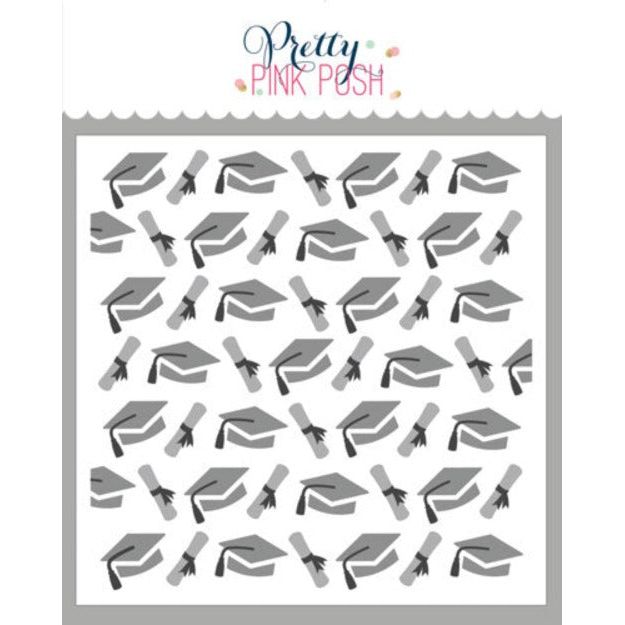 Pretty Pink Posh Layered Graduation Stencils