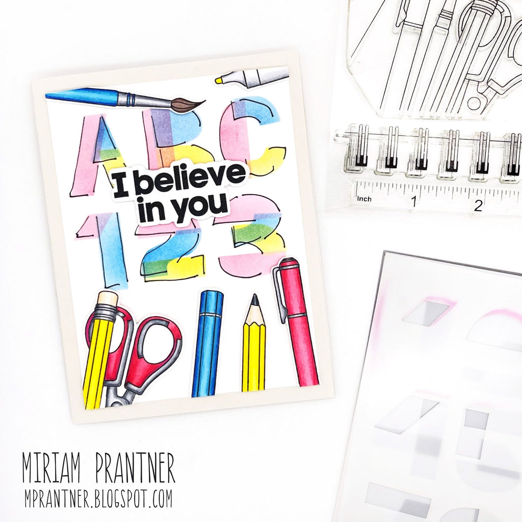 Simon Says Stamp Stencils Layered Numbers mt221701 Stamptember Back to School Card | color-code:ALT03