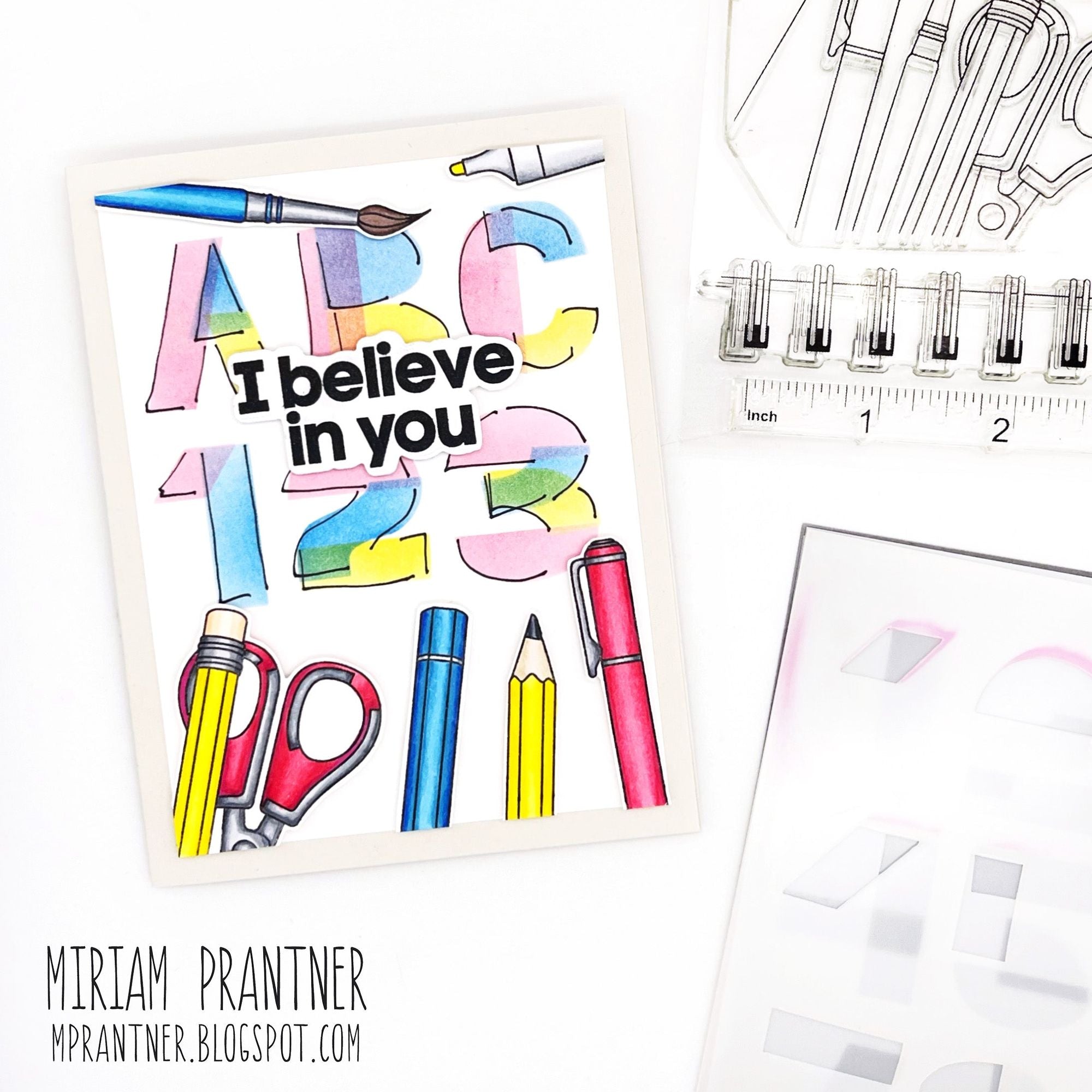 Simon Says Stamp Stencils Layered Numbers mt221701 Stamptember Back to School Card | color-code:ALT03
