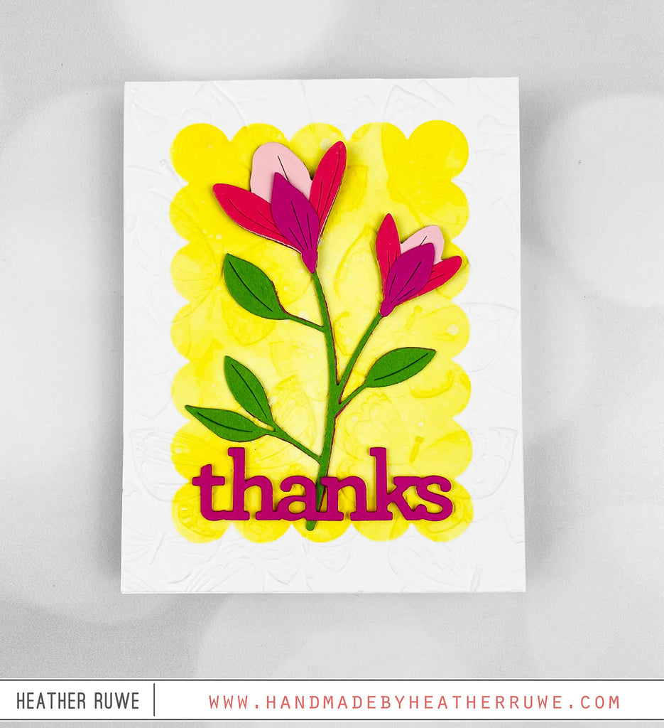 Simon Says Stamp Layered Perky Flower Wafer Die s860 Out Of This Thanks Card | color-code:ALT04