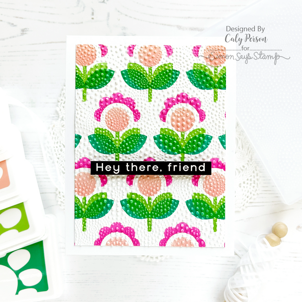 Simon Says Stamp Stencil Layered Pixie Flowers ssst221691c Out Of This World Friend Card | color-code:ALT06