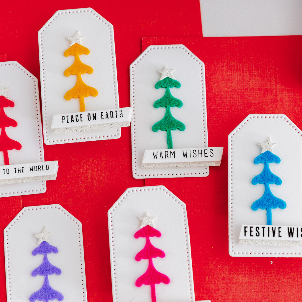 Simon Says Stamp Layered Scallop Tags Wafer Dies s1097 DieCember Christmas Gift Tags