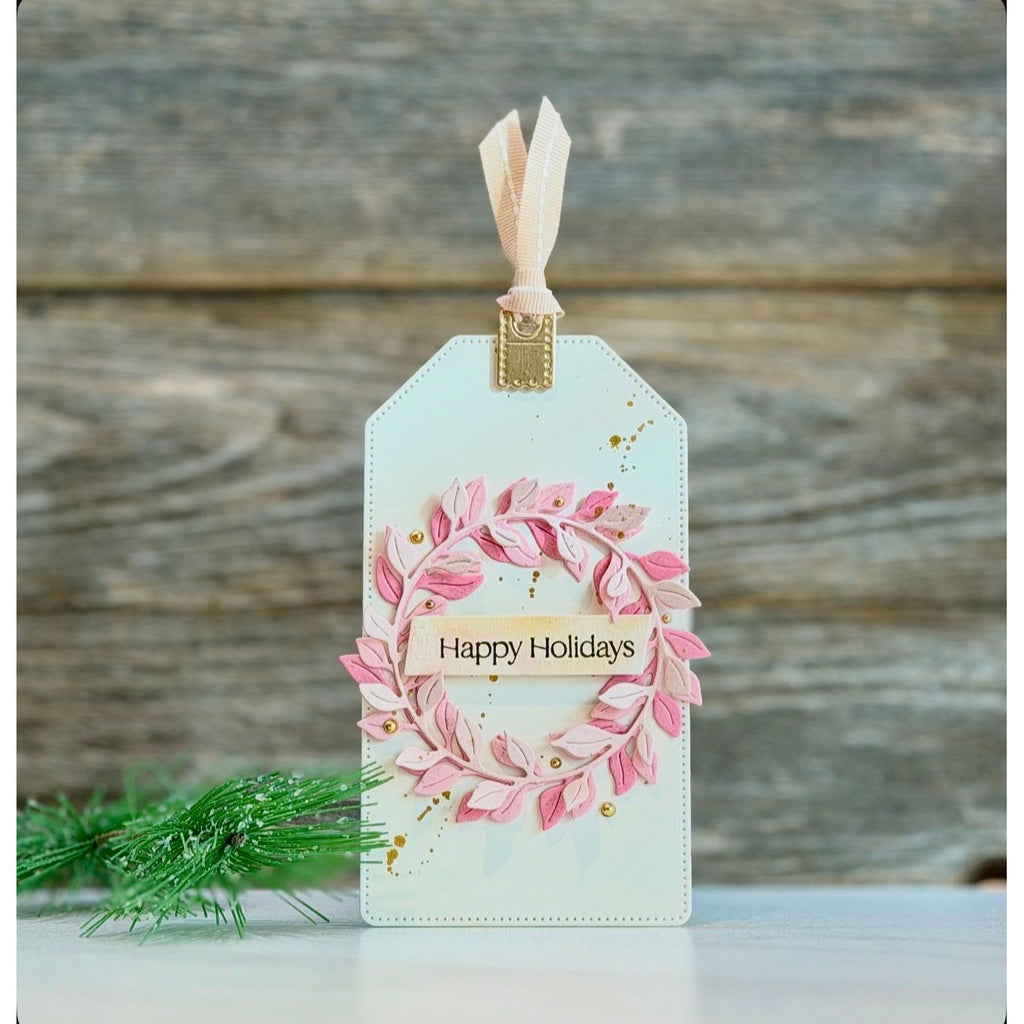 Simon Says Stamp Layered Scallop Tags Wafer Dies s1097 DieCember Christmas Gift Tag