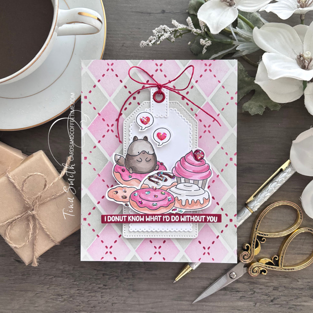 Simon Says Stamp Layered Scallop Tags Wafer Dies s1097 DieCember Friend Card