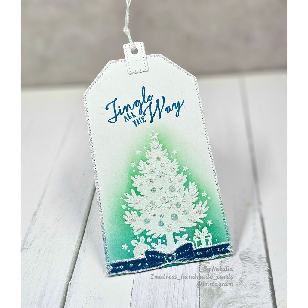 Simon Says Stamp Layered Scallop Tags Wafer Dies s1097 DieCember Christmas Tag