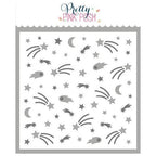 Pretty Pink Posh Layered Shooting Stars Stencils