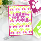Simon Says Stamp Stencils Layered Sunflowers ssst221697 Just A Note Friend Card