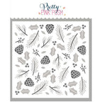 Pretty Pink Posh LAYERED WINTER FOLIAGE Stencils