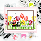 Simon Says Stamp! Simon Says Clear Stamps LAYERED TULIPS sss202121 Mother's Day Card | color-code:ALT01