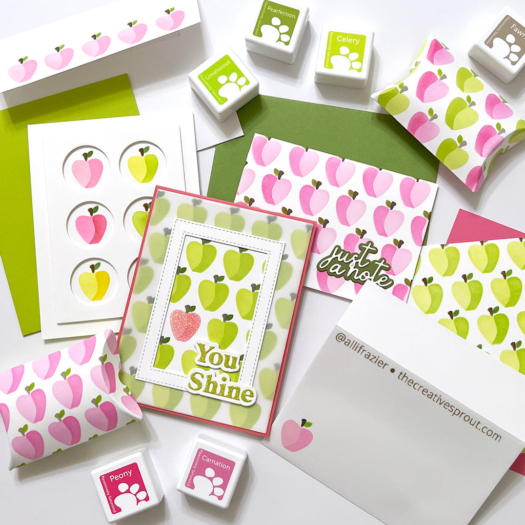 Simon Says Stamp Stencils Layering Apples ssst221694 Just A Note Apple Suite | color-code:ALT06