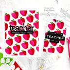 Simon Says Stamp Stencils Layering Apples ssst221694 Just A Note Teacher Card | color-code:ALT01