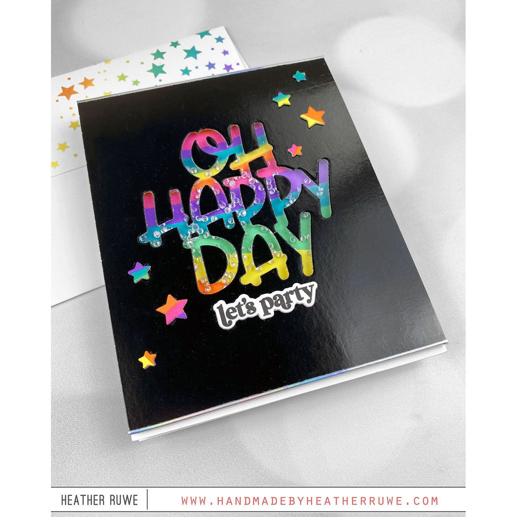 CZ Design Clear Stamps Layering Birthday Add Ons cz63c Out Of This World Birthday Card | color-code:ALT02