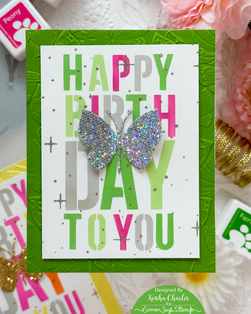 CZ Design Stencils Layering Birthday czt010 Out Of This World Birthday Card | color-code:ALT02