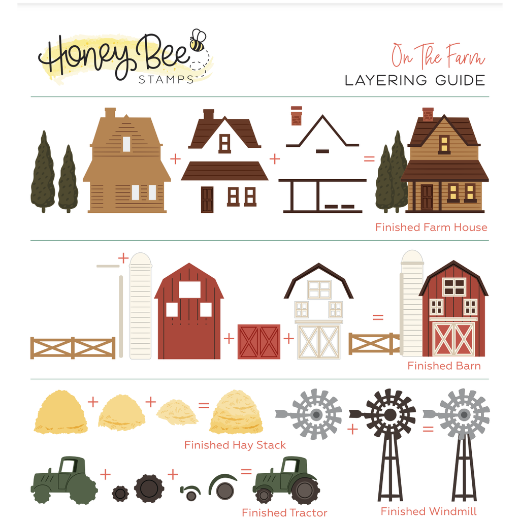 Honey Bee On The Farm Dies hbds-otfm Layering Guide