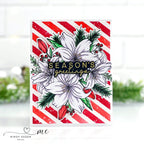 Simon Says Stamp Stencils Layering Peppermint Stripes ssst221709 All The Joy Christmas Card