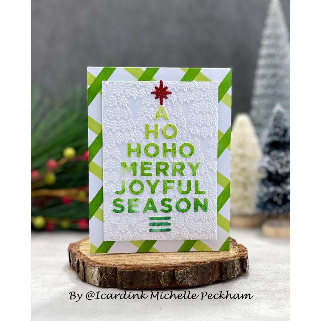 Simon Says Stamp Stencils Layering Peppermint Stripes ssst221709 All The Joy Christmas Card