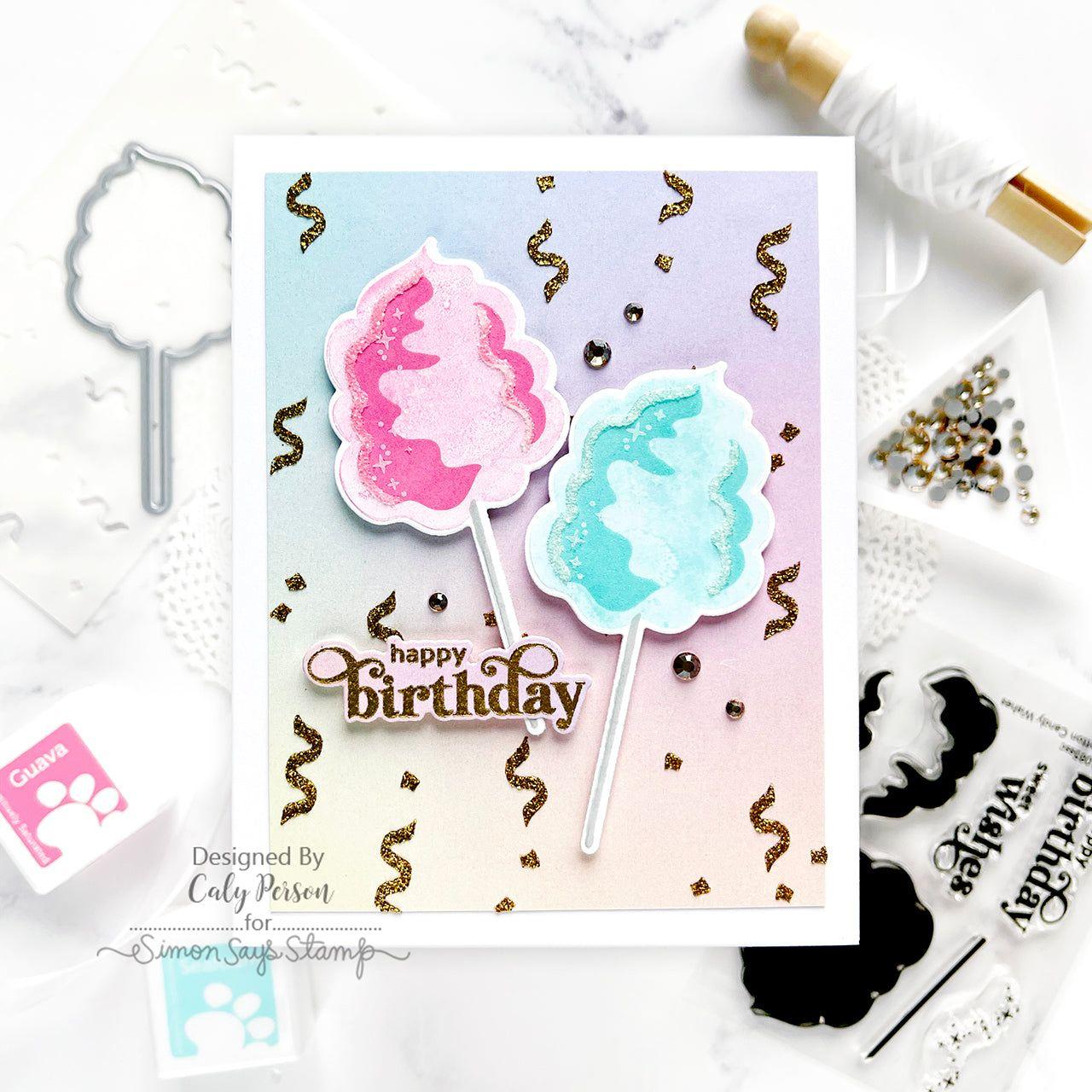 Simon Says Stamp Stencils Layering Balloons Borders 1049st Birthday Card | color-code:ALT02
