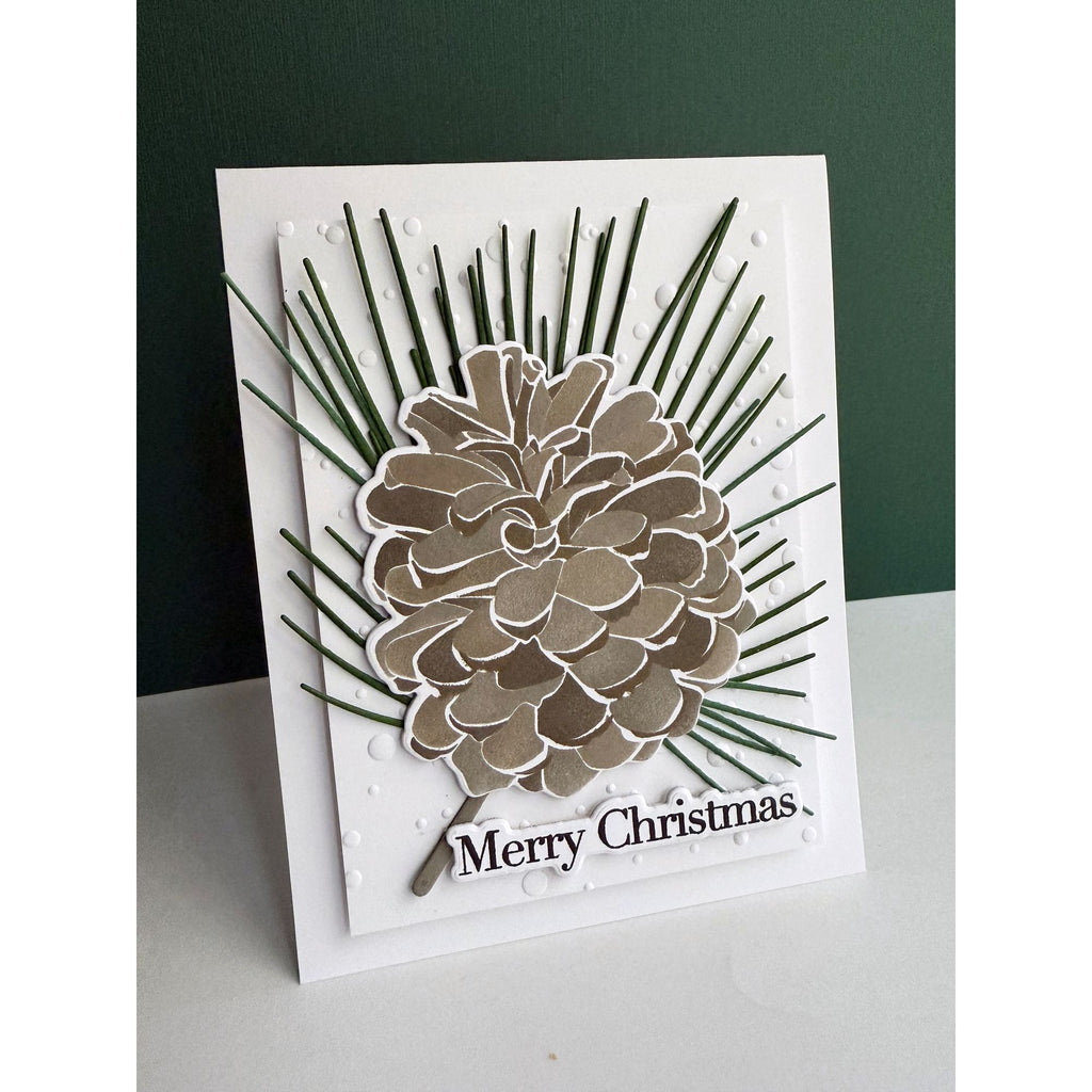 Simon Says Stamp Layering Pinecone Wafer Dies 1500sdc Holiday Card