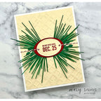 Simon Says Stamp Layering Pine Sprigs Wafer Die s1040 And Everything Nice Christmas Card