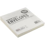 Leader 6 x 6 Natural Square Envelopes Cream LESQ512 in package