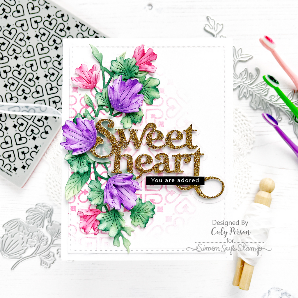 Simon Says Stamp Fancy Sweetheart Wafer Dies 1032sd Sweetheart Love Card | color-code:ALT09