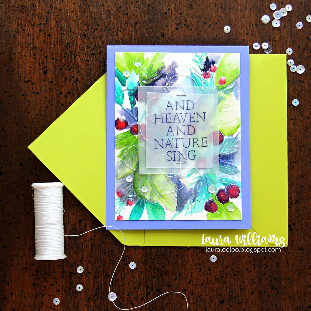 Simon Says Stamp Embossing Folder Leafy Double Garland sf534 And Everything Nice Holiday Card | color-code:ALT01