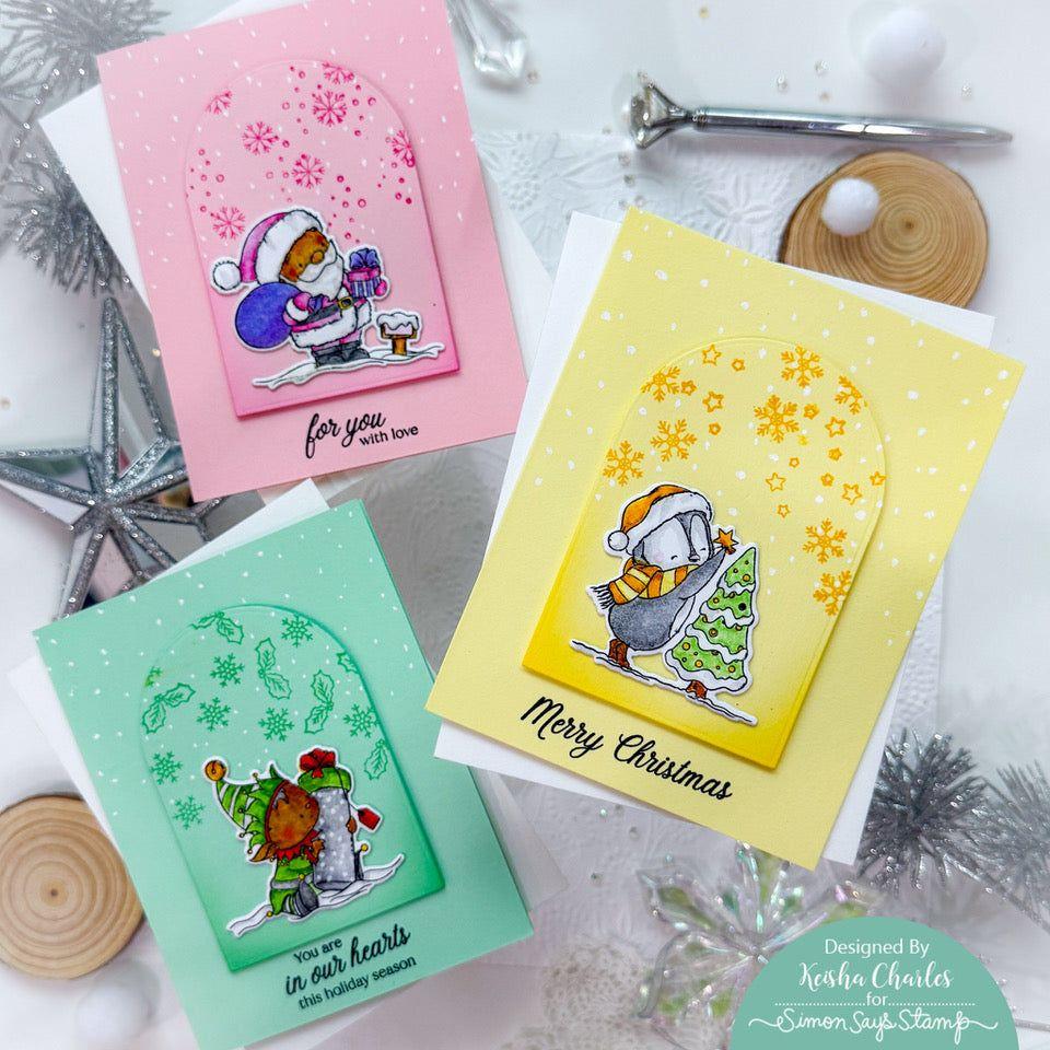 Simon Says Stamp Lemon Chiffon A2 Side-Fold Scored Cards 100# 10 Pack lca2side Festive Fun Christmas Cards | color-code:ALT01