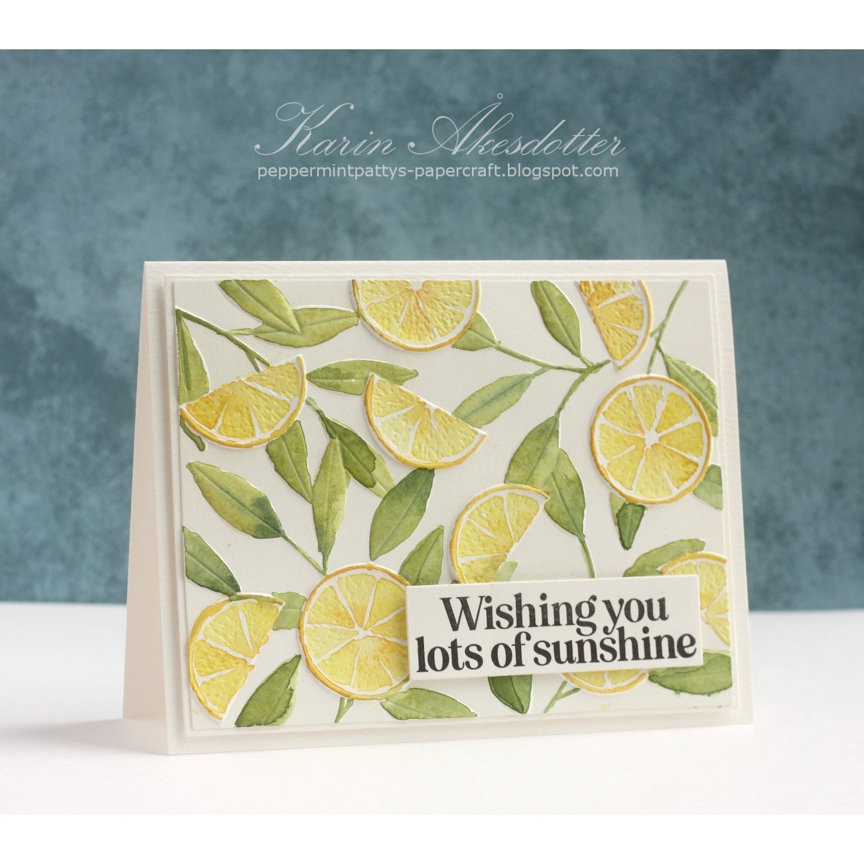 Simon Says Stamp Embossing Folder And Cutting Dies Lemon Tree sfd397 Sunny Vibes Lots of Sunshine Card | color-code:ALT03