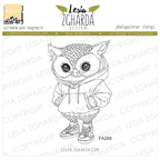 Lesia Zgharda Cool Owl in a Hoodie Clear Stamp Set fa268