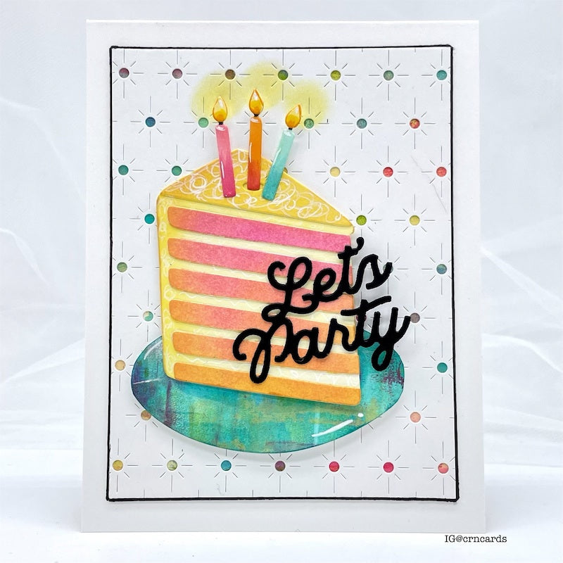 Simon Says Stamp Let's Party Wafer Dies sssd112865 Diecember Birthday Card