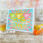 Simon Says Stamp Sentiment Strips Let's Party 1005sg Celebrate Friend Card