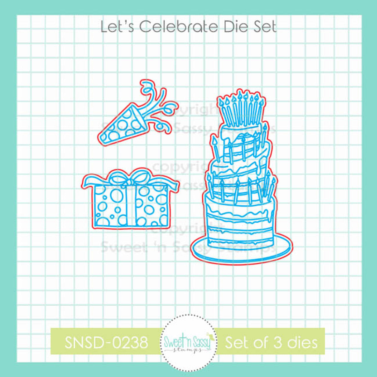 Sweet 'N Sassy Let's Celebrate Dies snsd-0238