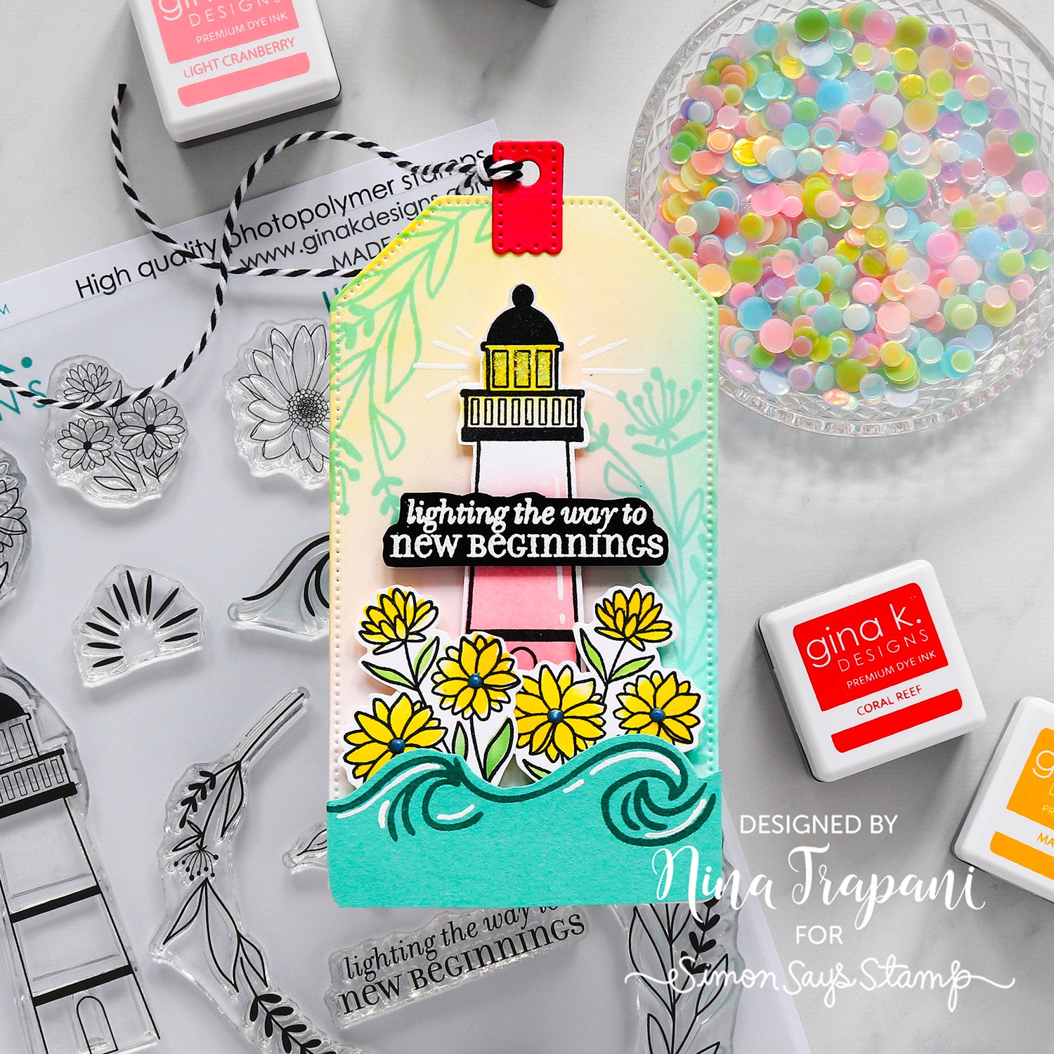 Lighting the Way to New Beginnings Layered Tag