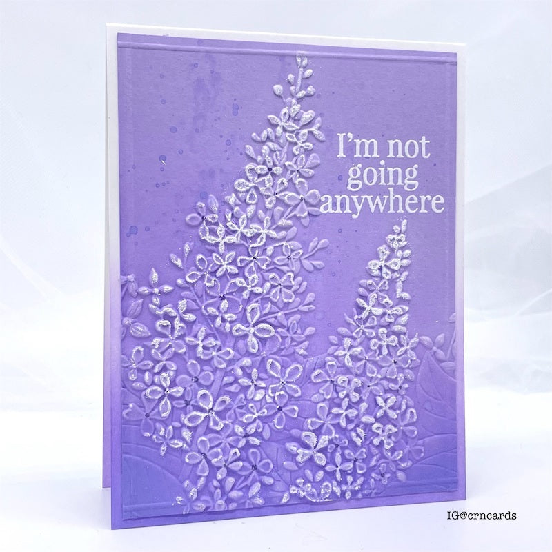 Simon Says Stamp Embossing Folder Lilac Clusters sf323 Out Of This World
