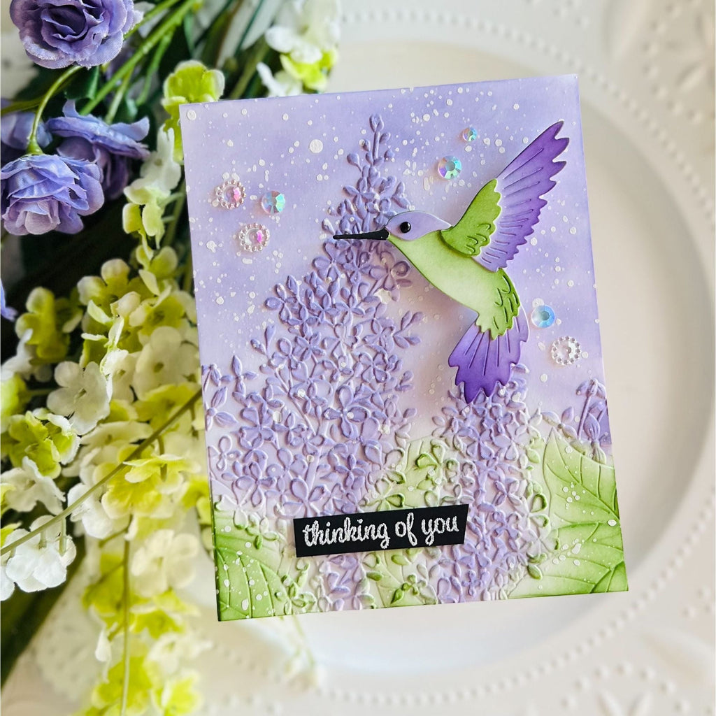 Simon Says Stamp Embossing Folder Lilac Clusters sf323 Out Of This World