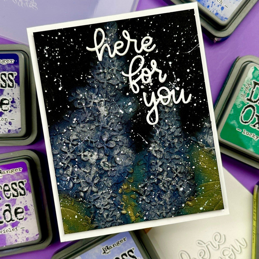 Simon Says Stamp Embossing Folder Lilac Clusters sf323 Out Of This World