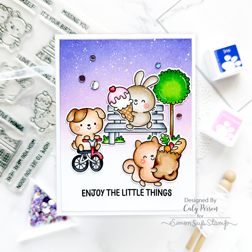 Simon Says Stamp Embellishment Mix Lilac 0425li You Are My Favorite Little Things Card | color-code:ALT02