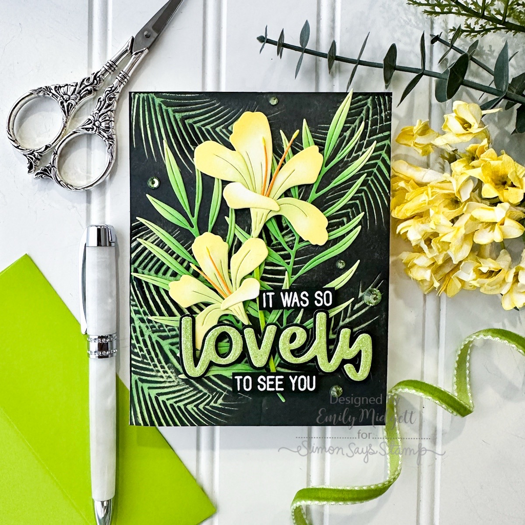 Simon Says Stamp Lily Duo Wafer Dies s928 Sunny Vibes Friend Card | color-code:ALT05