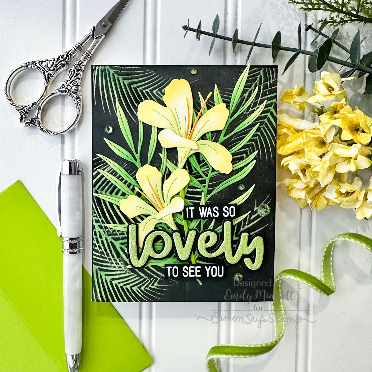 Simon Says Stamp Lovely Wafer Dies 1143mdc Stamptember Lovely Card | color-code:ALT07