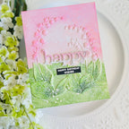 Simon Says Stamp Embossing Folder Lily Of The Valley Arch sf407 Be Bold Birthday Card