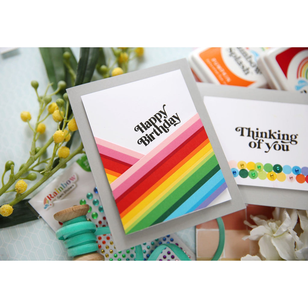Rainbow Splash Cardstock Lime rsc8 Birthday Card | color-code:ALT02