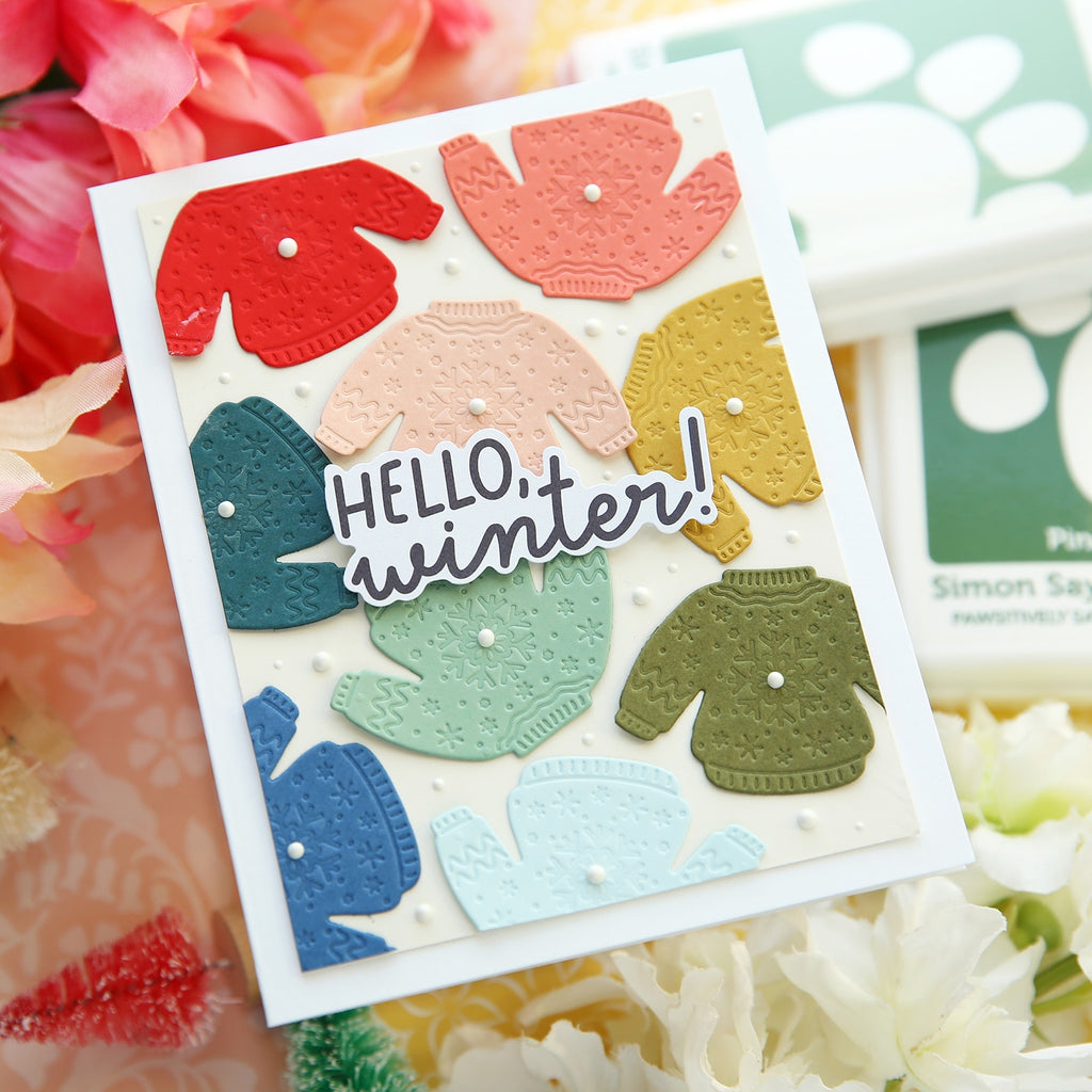 Simon Says Stamp Winter Sweater Wafer Die 1476sd Holiday Card | color-code:ALT01