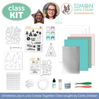 Limited Edition Simon Says Stamp CZ Design Christmas Joy in July Kit + LIVE CLASS ckcz26 flat lay