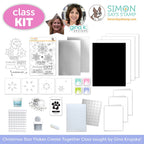 Limited Edition Simon Says Stamp Gina K Designs Christmas Star Flakes in July Kit + LIVE CLASS ckgkd26 flat lay
