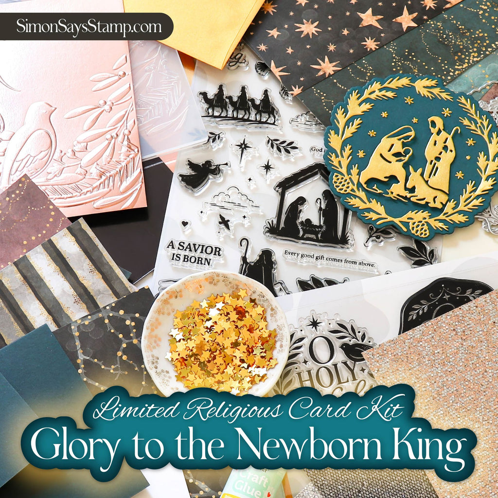 Limited Edition Simon Says Stamp Glory to the Newborn King Religious Christmas Card Kit 2026